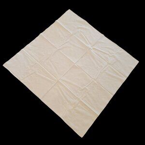 White Stamped Embroidery Cloth with Floral Pattern 100% Cotton